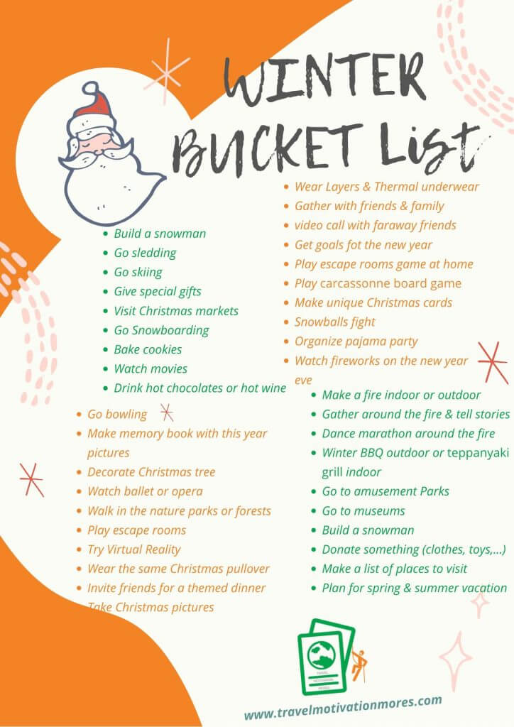 40 winter bucket list